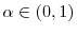  \alpha\in(0,1)