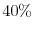  40\%
