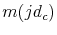  m(jd_{c} )