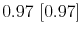  0.97~[0.97]