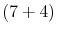  (7+4)