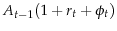  A_{t-1}(1+r_t+\phi_t)