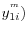 y_{1i}^{^m} )