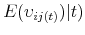 E(\upsilon _{ij(t)})\vert t)