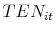  TEN_{it}
