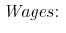 \displaystyle \mathit{Wages}\mathit{:\ }