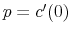  p=c^{\prime}(0)