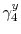  \gamma_{4}^{y}