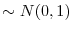  \sim N(0,1)
