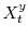  X_{t}^{y}