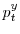 p_{t}^{y}