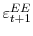  \varepsilon_{t+1}^{EE}