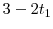  3-2t_1