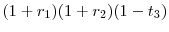  (1+r_1)(1+r_2)(1-t_3)