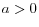 a>0