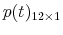  p(t)_{12\times1}