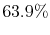  63.9\%