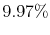  9.97\%