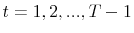  t=1,2,...,T-1