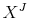  X^{J}
