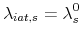\displaystyle \lambda_{iat,s}=\lambda^0_s