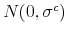  N(0,\sigma ^{c})