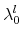  \lambda_{0}^{l}