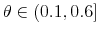  \theta \in(0.1,0.6]