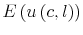  E\left( u\left( c,l\right) \right) 