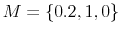  M=\left\{ 0.2,1,0\right\}
