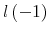  l\left(-1\right)