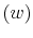  \left(w\right)