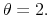  \theta=2.