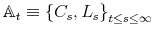  \mathbb{A}_{t}\equiv\left\{ C_{s},L_{s}\right\} _{t\leq s\leq\infty}