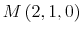  M\left (2,1,0\right )