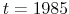  t=1985