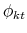 \phi_{kt}