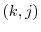  (k,j)