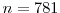 n=781