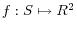 f:S\mapsto R^2
