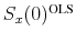 \ensuremath{S_x(0)^\text{OLS}\xspace}