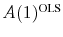 \ensuremath{A(1)^\text{OLS}\xspace}
