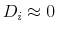 D_i\approx 0