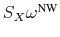 \ensuremath{S_X{\omega}^\text{NW}\xspace}