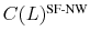\ensuremath{C(L)^\text{SF-NW}\xspace}