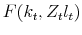 F(k_t,Z_tl_t)