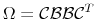 \Omega=\mathcal{C} \mathcal{B} \mathcal{B} \mathcal{C}^T