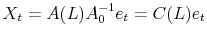 X_t = A(L)A_0^{-1} e_t = C(L)e_t