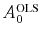 \ensuremath{A_0^\text{OLS}\xspace}