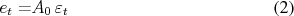 \begin{align} e_t = & A_0 \varepsilon_t \end{align}